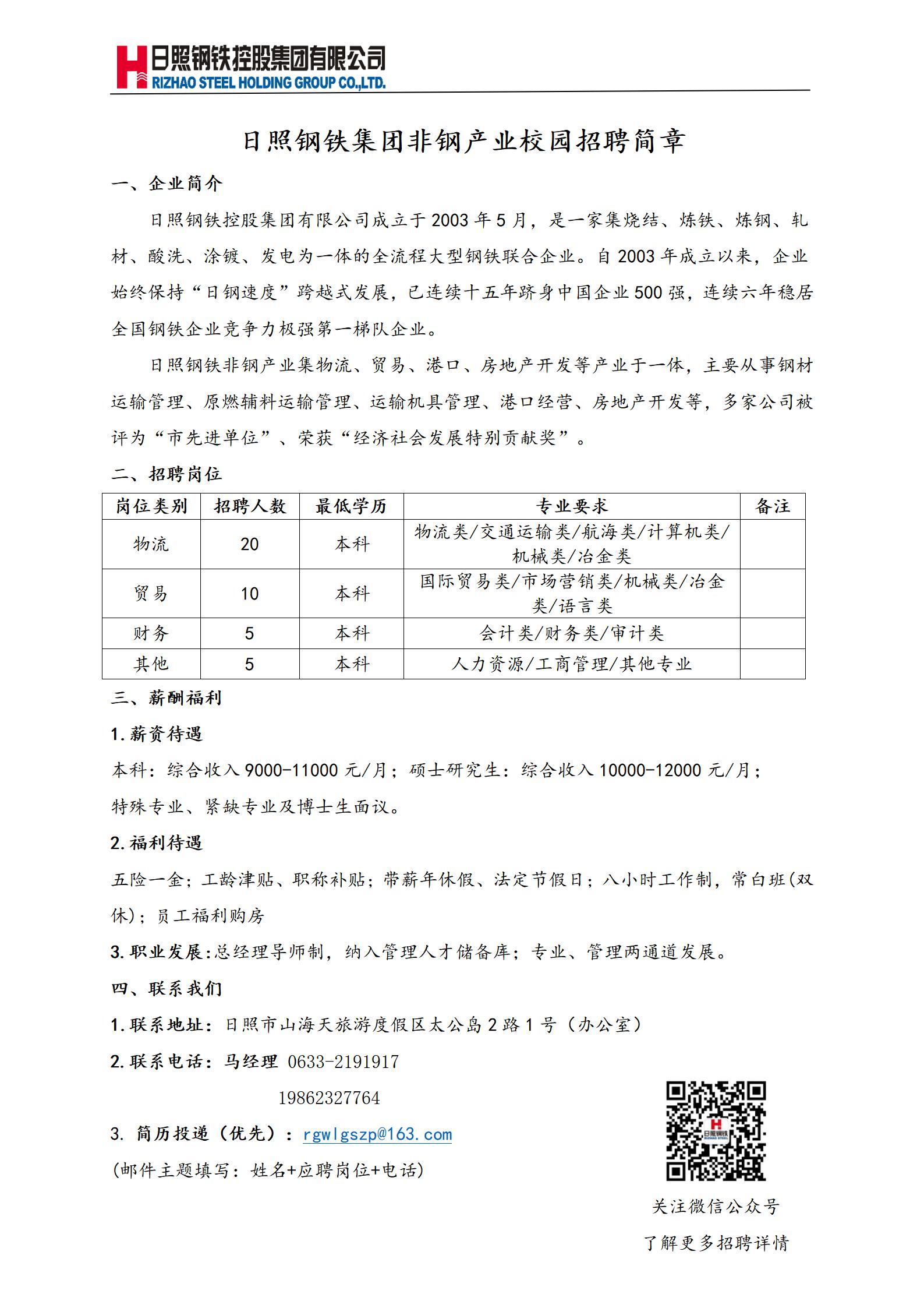 日照钢铁集团非钢产业招聘简章（双一流院校）_2022.6.1 -_01.jpg